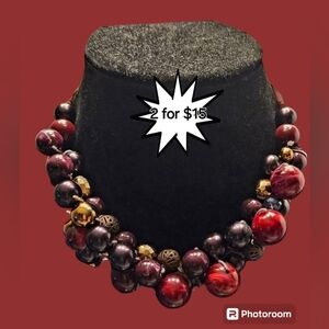 2/$15 Sale Vintage Beaded Necklace